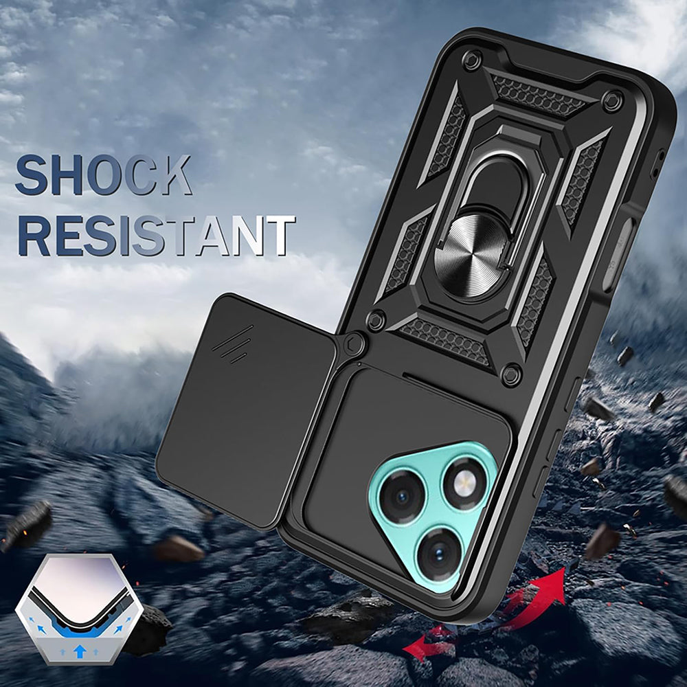 Kuori Honor 400 Lite -puhelimelle, Techsuit, CamShield, Sininen