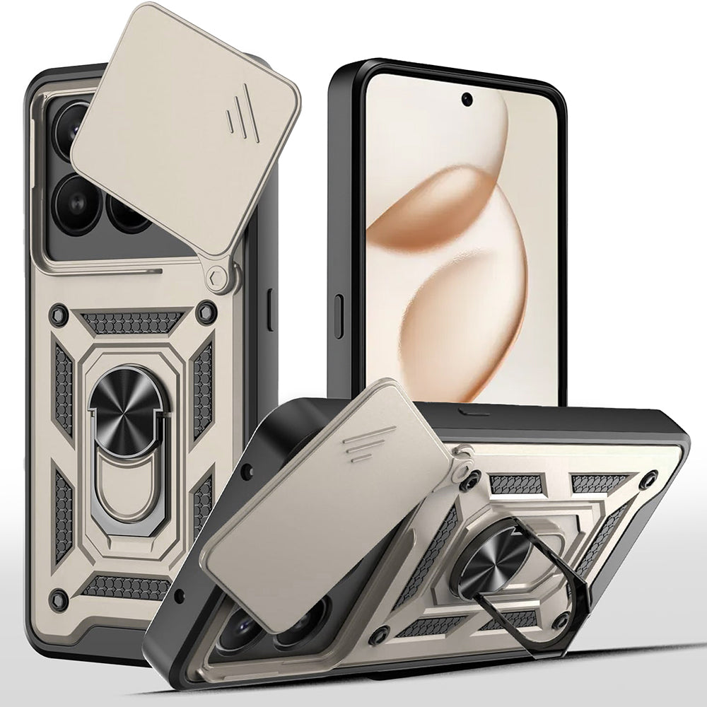 Case for Honor 400 Smart 4G / X7d 4G / 400 Smart 5G, Techsuit, CamShield, Gold
