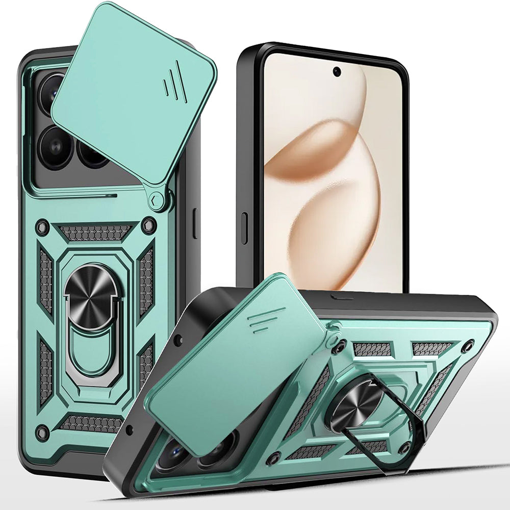 Case for Honor 400 Smart 4G / X7d 4G / 400 Smart 5G, Techsuit, CamShield, Green