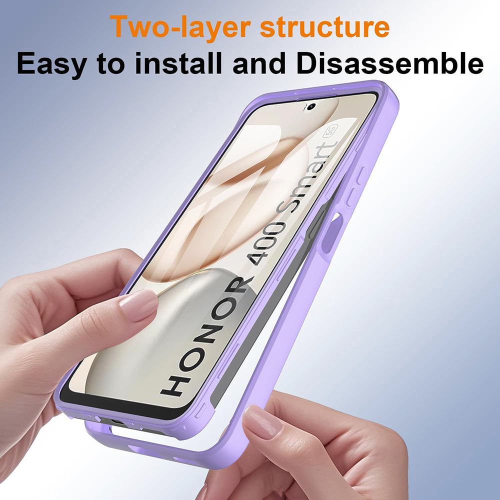 Suojakotelo Honor 400 Smart 4G / X7d 4G / 400 Smart 5G, Techsuit, ColorVerse 360, Violetti