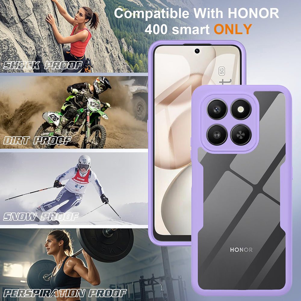 Suojakotelo Honor 400 Smart 4G / X7d 4G / 400 Smart 5G, Techsuit, ColorVerse 360, Violetti