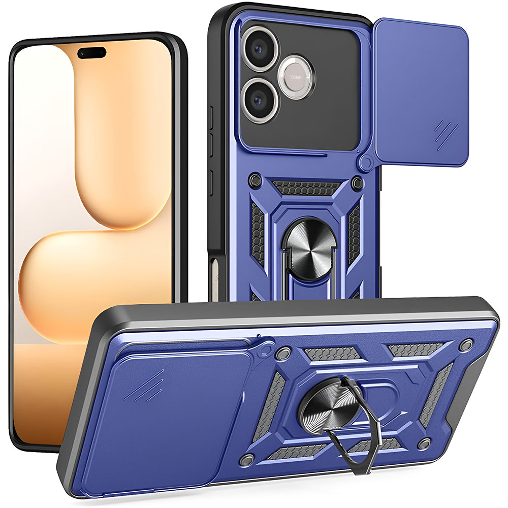 Kotelo Honor 600 Lite -puhelimelle, Techsuit, CamShield, Sininen