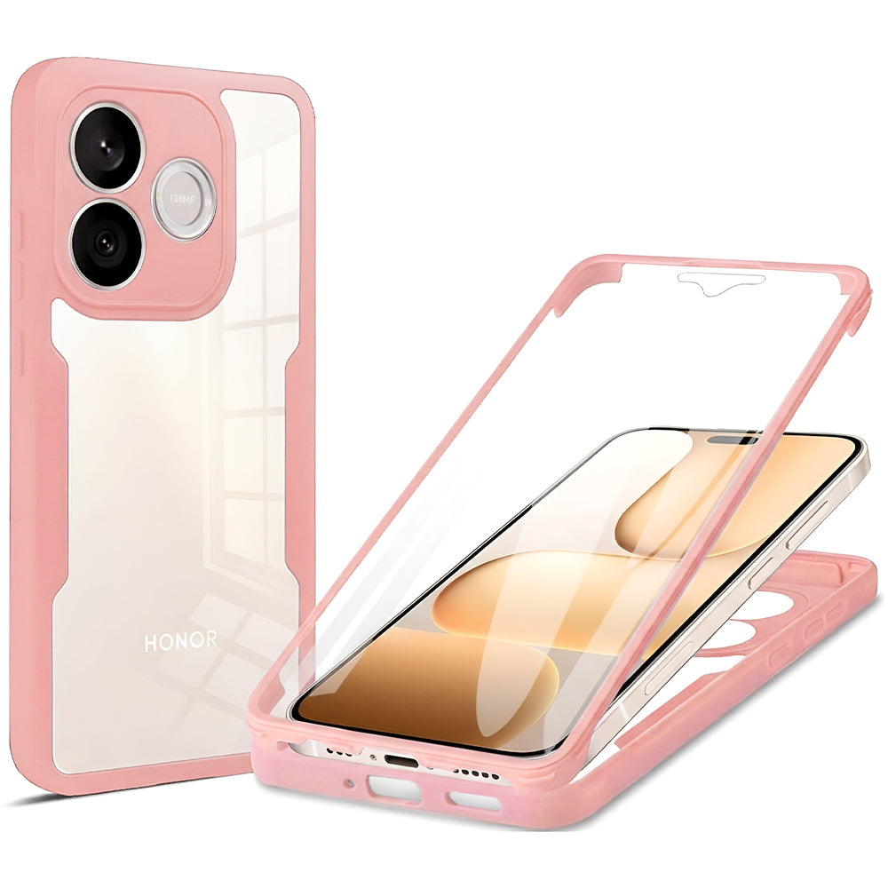 Kotelo Honor 600 Lite -puhelimelle, Techsuit, ColorVerse 360, Vaaleanpunainen