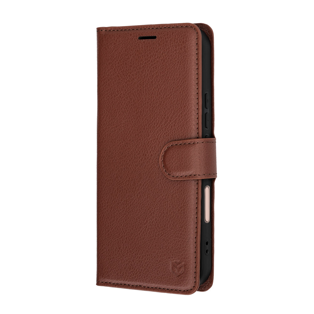 Kotelo Honor 600 Lite -puhelimelle, Techsuit, Leather Folio, Ruskea
