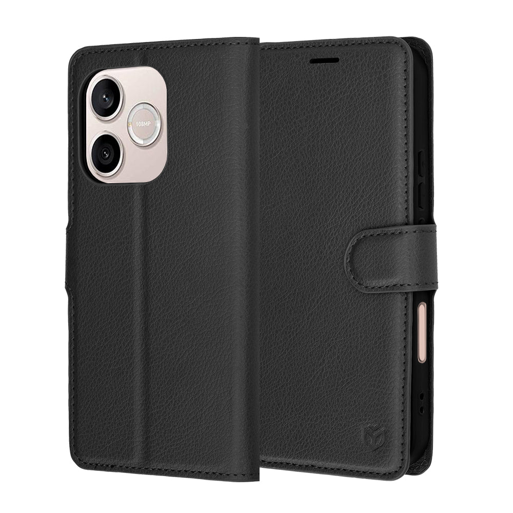 Kotelo Honor 600 Lite -puhelimelle, Techsuit, Leather Folio, Musta