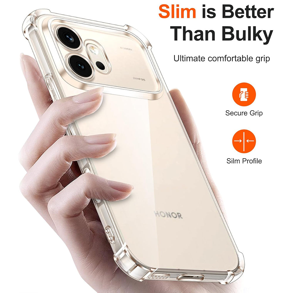 Kotelo Honor 600 Pro:lle, Techsuit, Iskunkestävä Läpinäkyvä, Läpinäkyvä