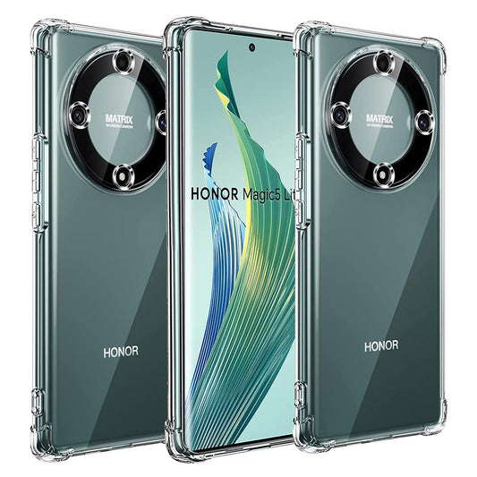 Kuori Honor Magic5 Lite -puhelimelle, Techsuit, Iskunkestävä Kirkas, Läpinäkyvä