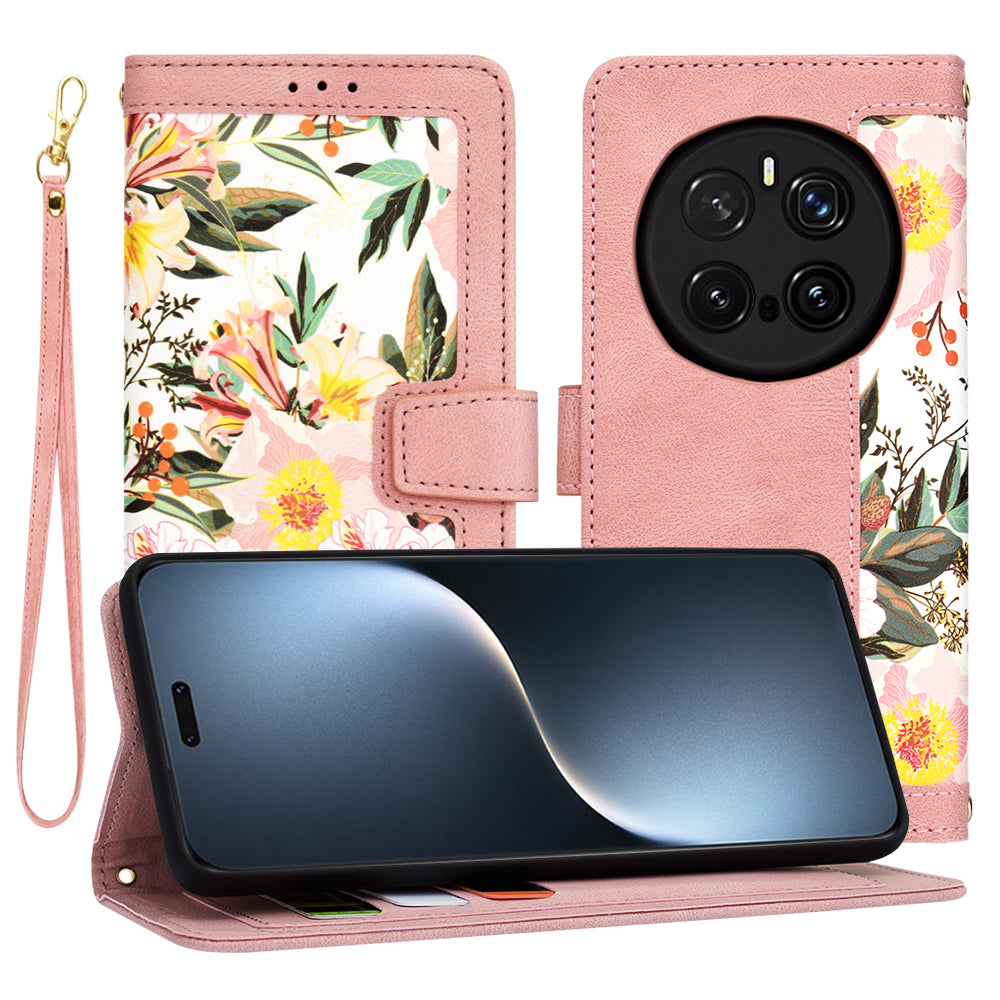 Kuori Honor Magic7 Pro:lle, Techsuit, FlipCraft, Vaaleanpunainen