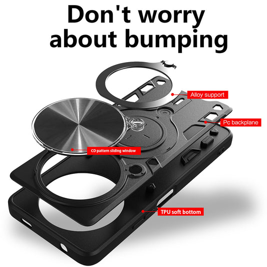 Kotelo Honor Magic8 Lite, Techsuit, CamGuard Pro, Punainen