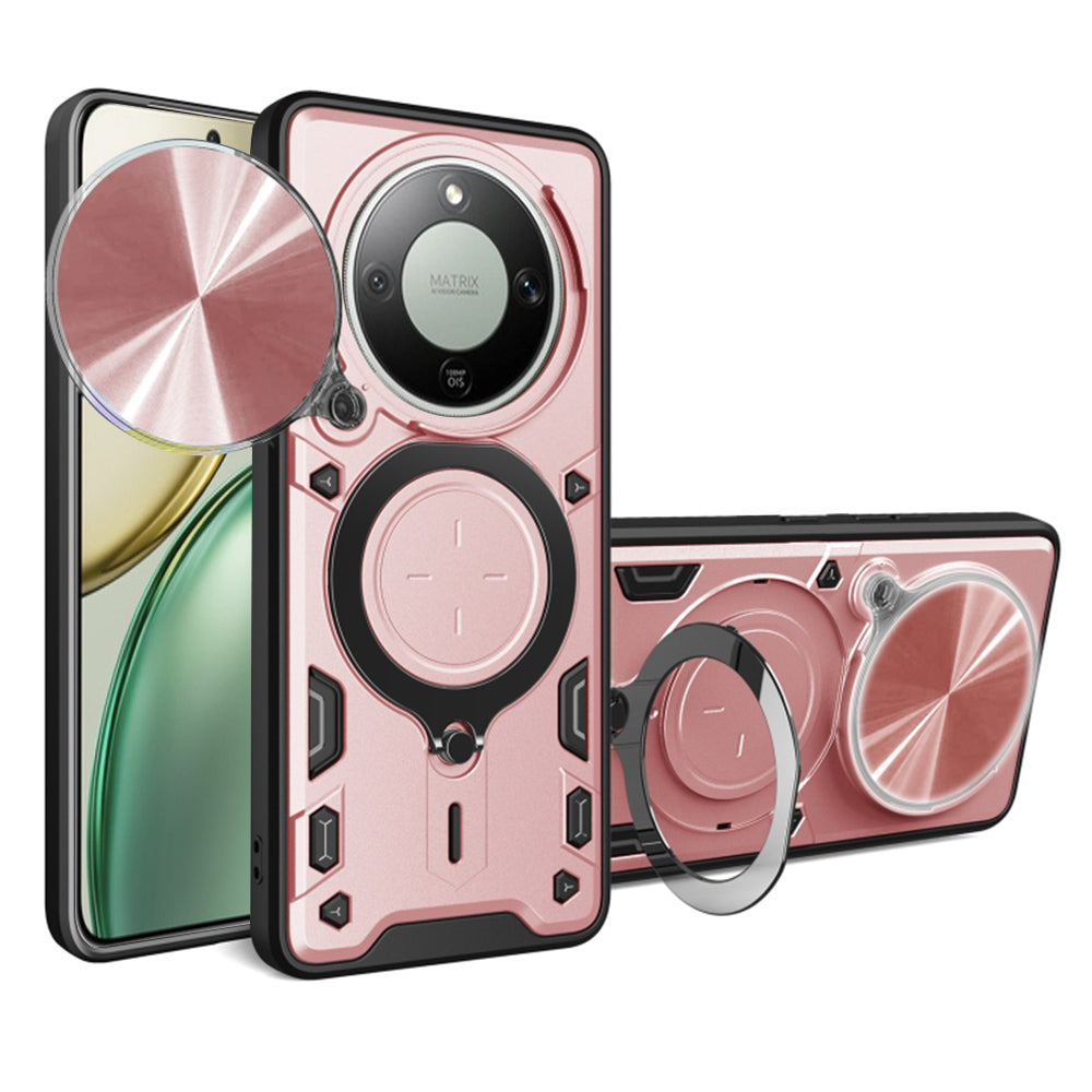 Kotelo Honor Magic8 Lite:lle, Techsuit, CamGuard Pro, Kultainen Pinkki