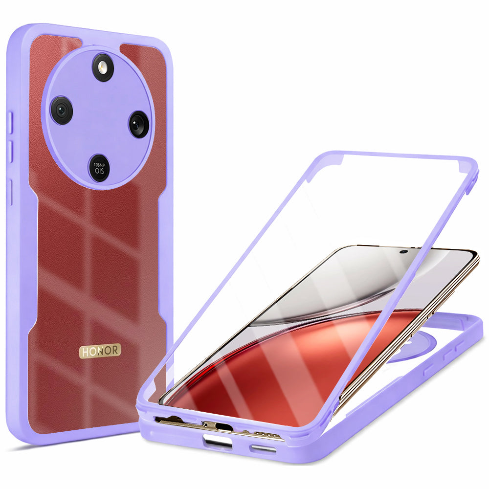 Kotelo Honor Magic8 Lite, Techsuit, ColorVerse 360, Violetti