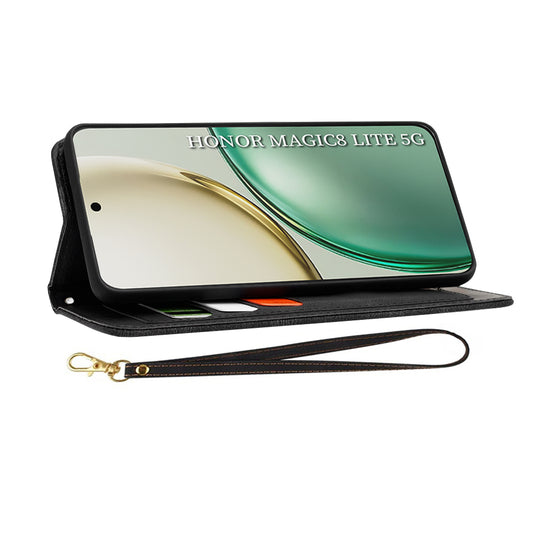 Case for Honor Magic8 Lite, Techsuit, FlipCraft, Black