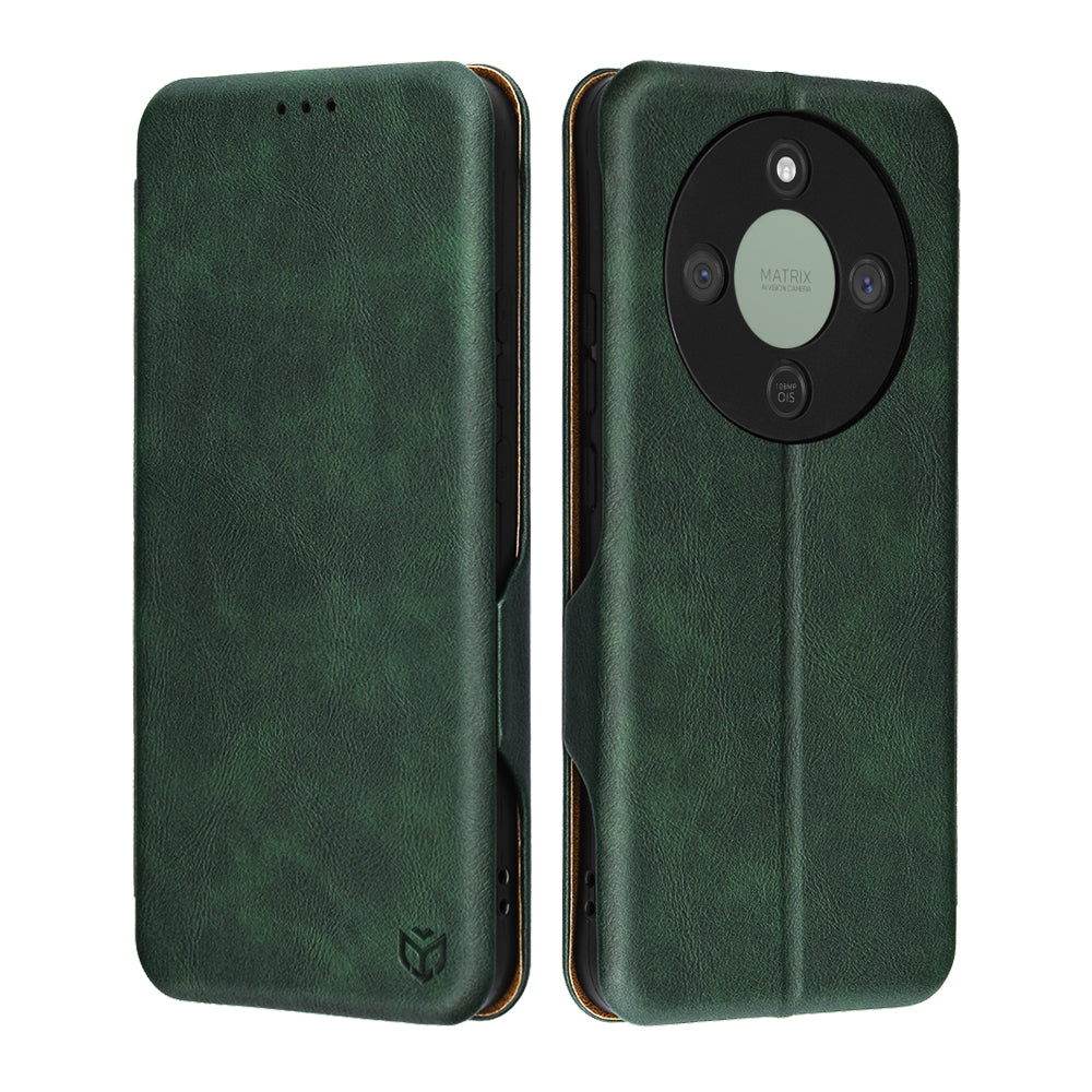 Kotelo Honor Magic8 Lite, Techsuit, Safe Wallet Plus, Vihreä