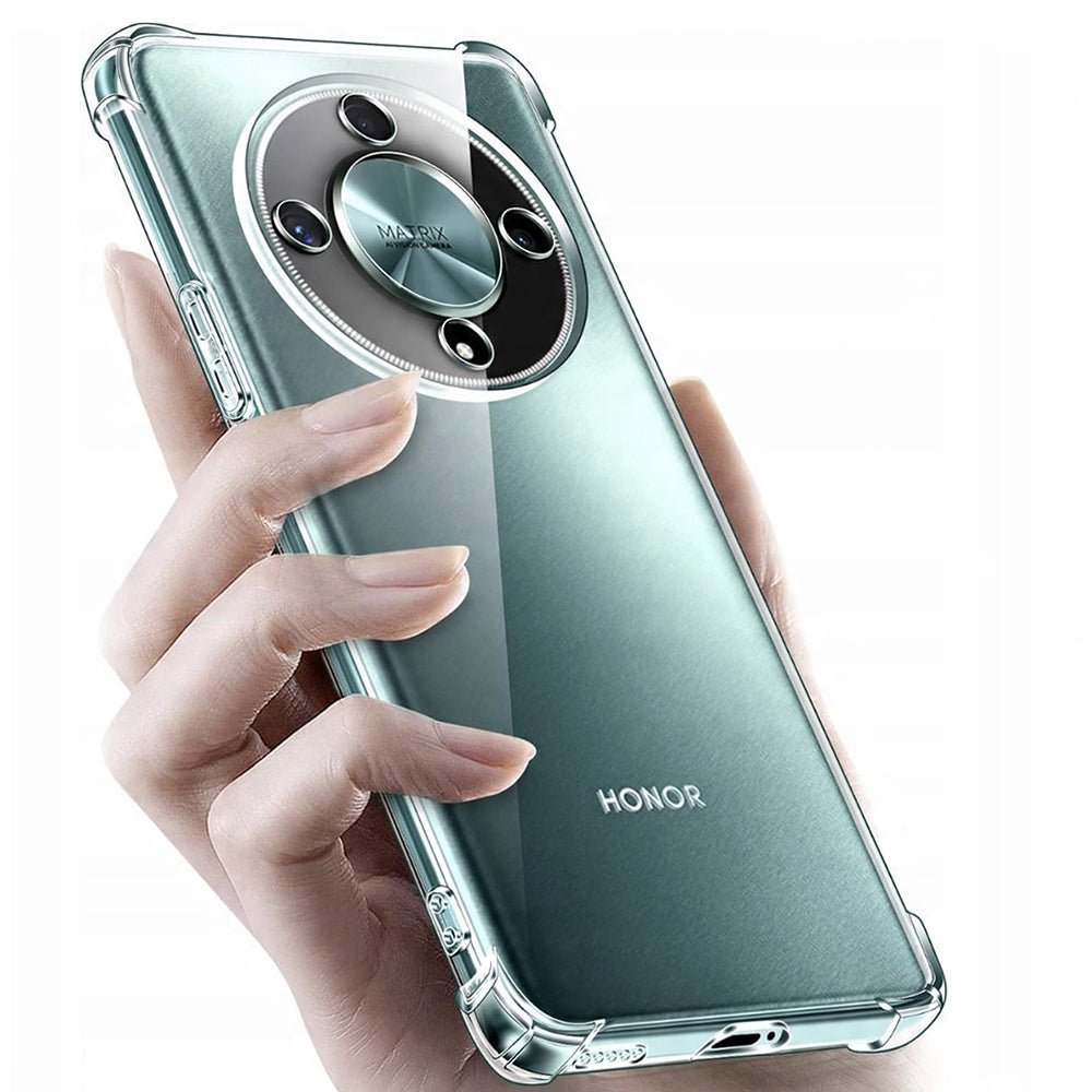 Kotelo Honor Magic8 Lite -puhelimelle, Techsuit, Iskunkestävä Kirkas, Läpinäkyvä
