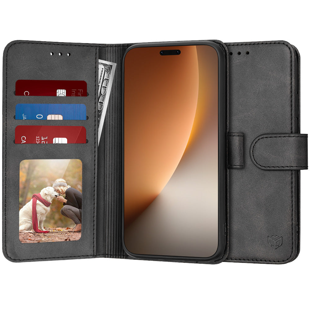 Kotelo Honor Magic8 Pro:lle, Techsuit, Diary Book, Musta