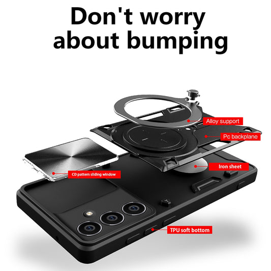 Kotelo Honor X5c Plus, Techsuit, CamGuard Pro, Violetti