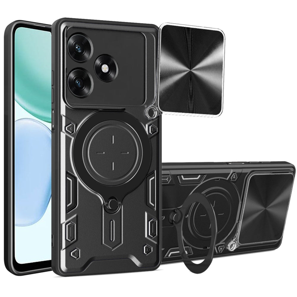 Kotelo Honor X5c Plus -puhelimelle, Techsuit, CamGuard Pro, Musta