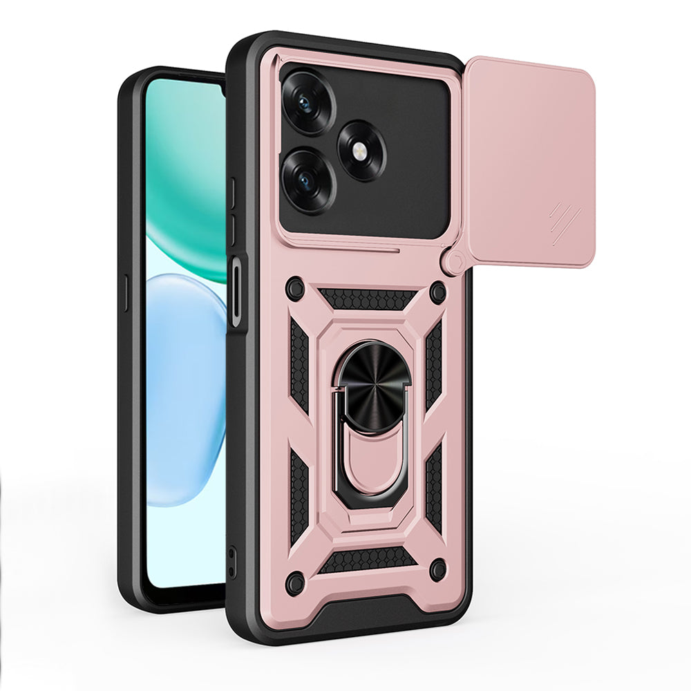 Kotelo Honor X5c Plus, Techsuit, CamShield, Ruusukulta