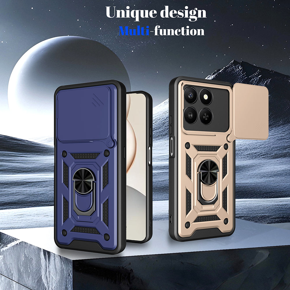 Kotelo Honor X5c Plus, Techsuit, CamShield, Ruusukulta