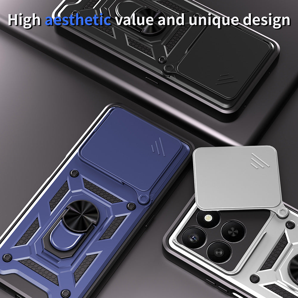 Kotelo Honor X5c Plus, Techsuit, CamShield, Ruusukulta