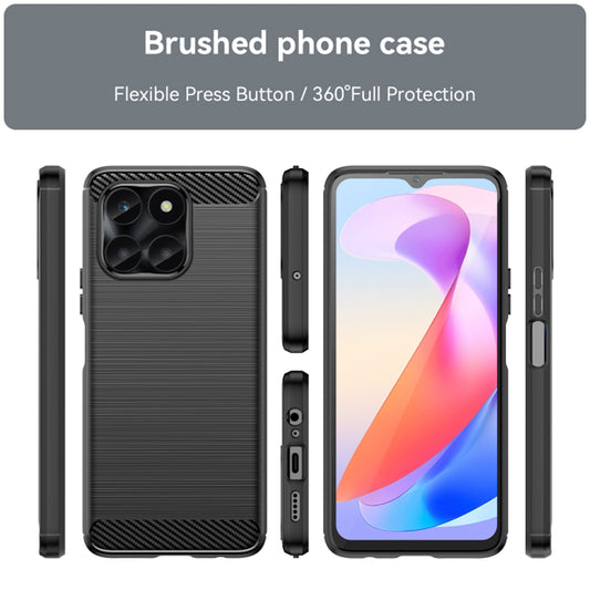 Honor X6a -suojakuori, Techsuit, Hiili, Musta