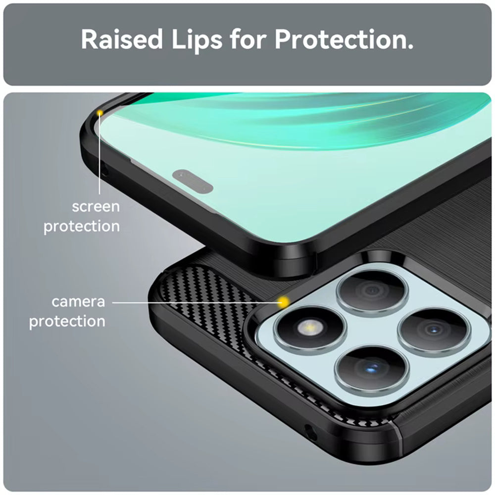 Honor X8c -suojakuori, Techsuit, Hiili, Sininen