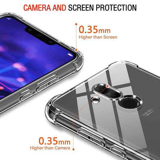 Kuori Huawei Mate 20 Lite -puhelimelle, Techsuit, Iskunkestävä Kirkas, Läpinäkyvä