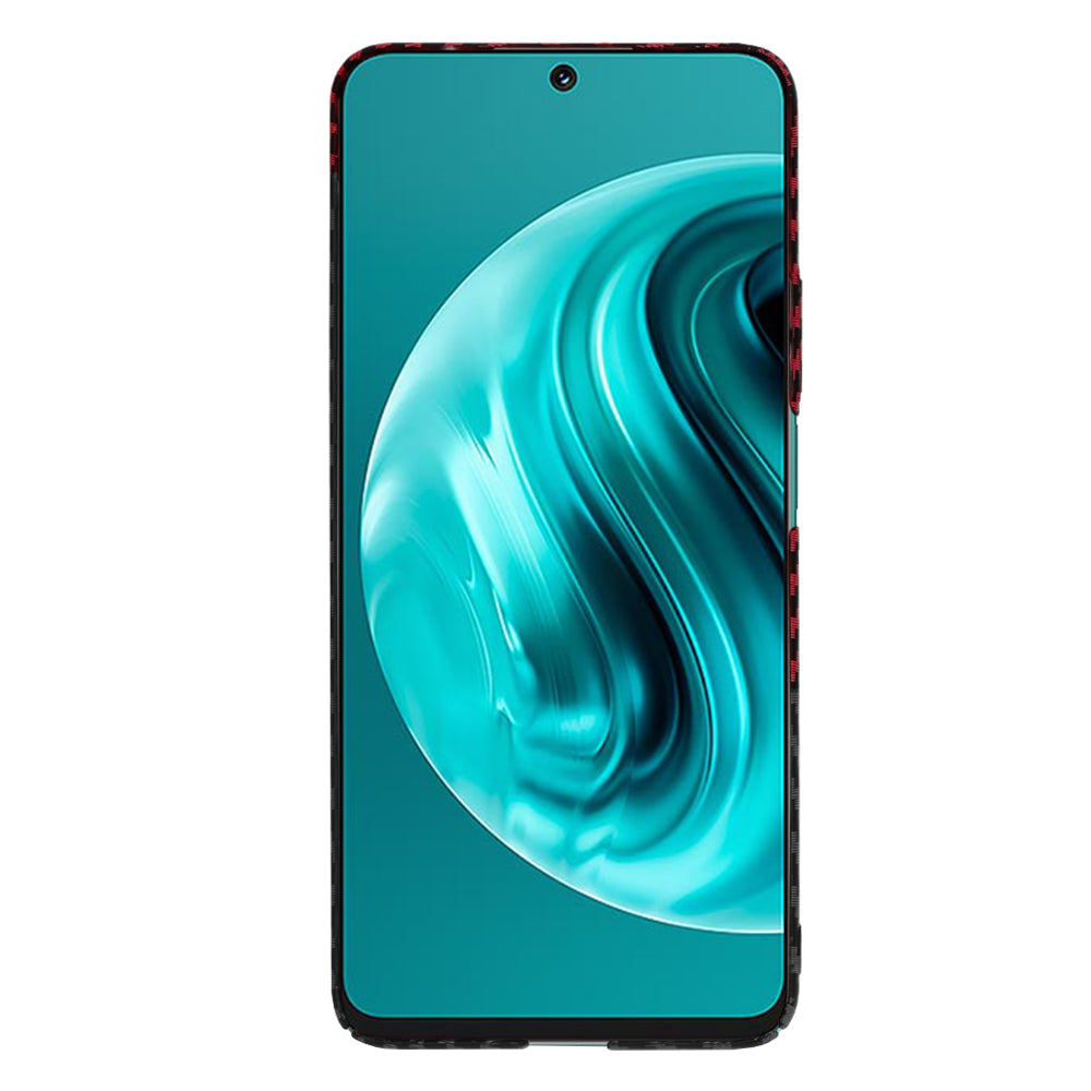 Kuori Huawei nova 13i / nova 12i:lle, Techsuit, Carbonite FiberShell, Musta Punainen