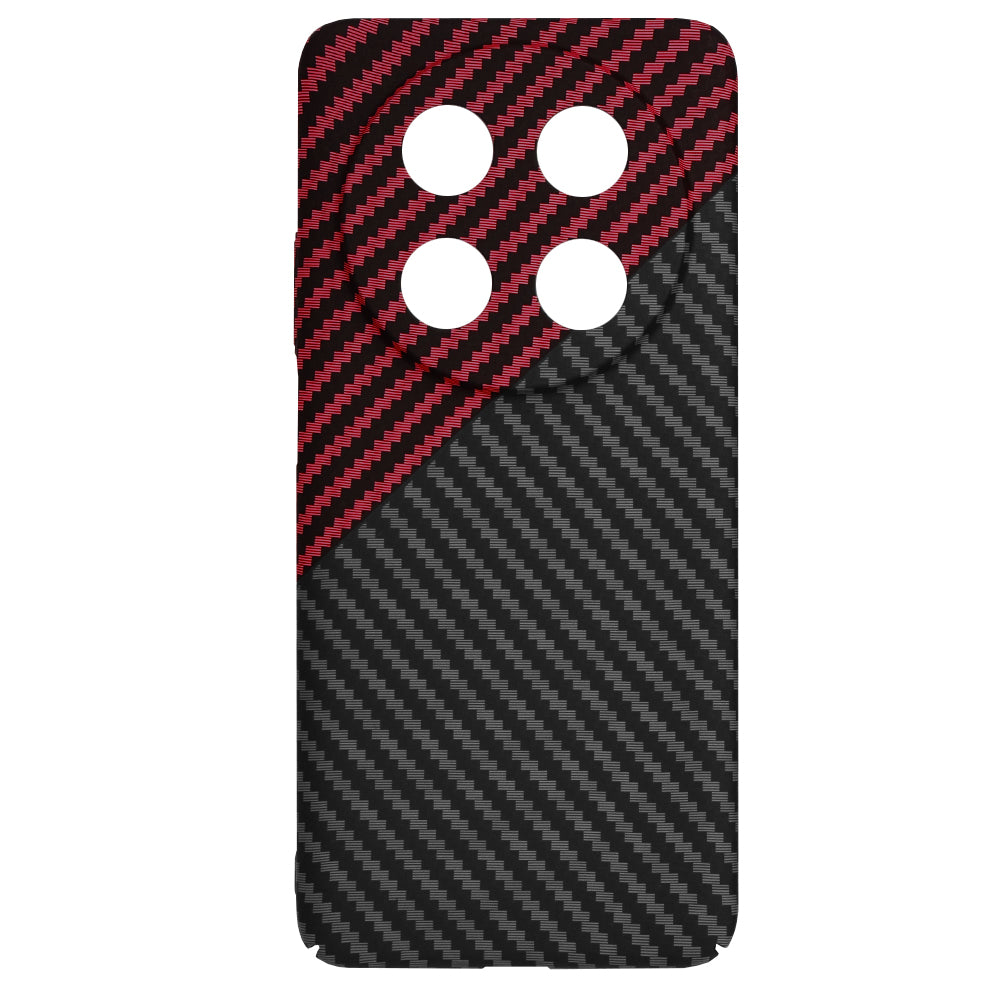Kuori Huawei nova 13i / nova 12i:lle, Techsuit, Carbonite FiberShell, Musta Punainen
