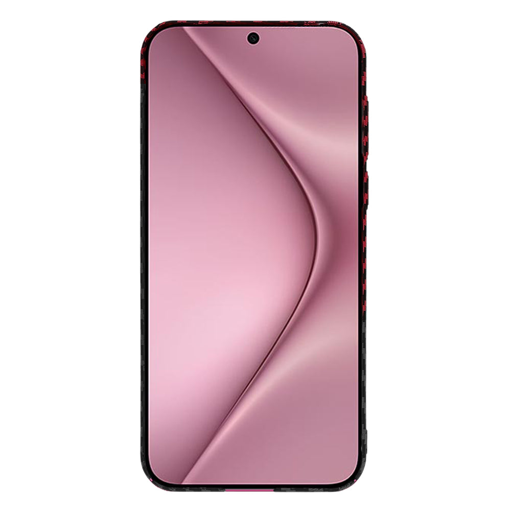 Kuori Huawei Pura 70:lle, Techsuit, Carbonite FiberShell, Musta Punainen