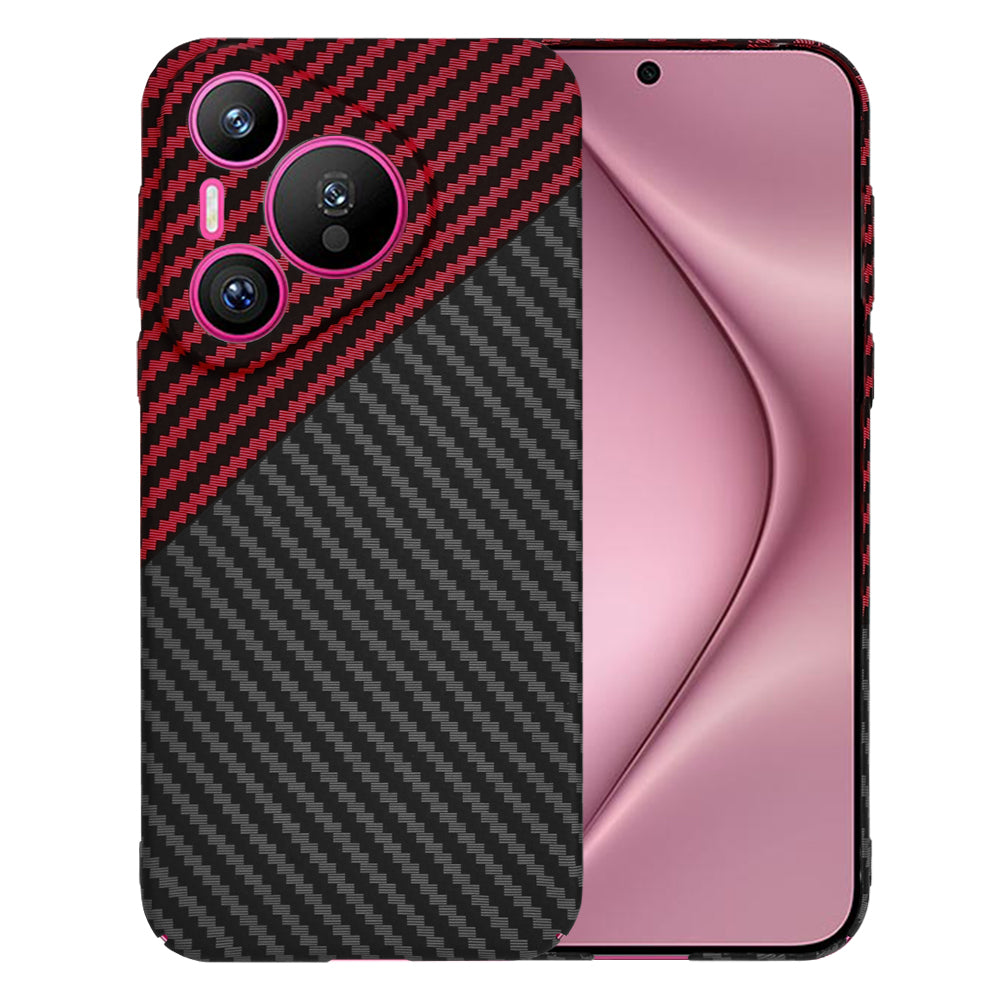 Kuori Huawei Pura 70:lle, Techsuit, Carbonite FiberShell, Musta Punainen