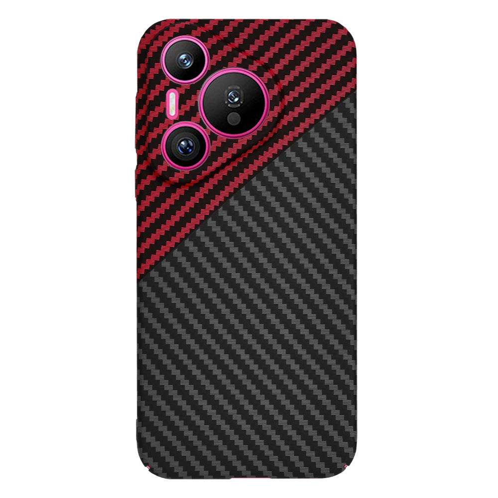 Kuori Huawei Pura 70:lle, Techsuit, Carbonite FiberShell, Musta Punainen