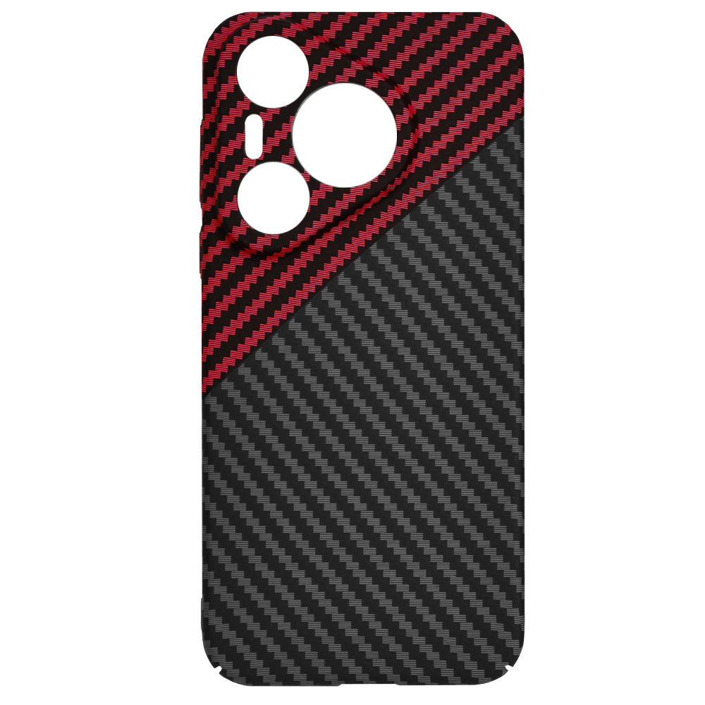 Kuori Huawei Pura 70:lle, Techsuit, Carbonite FiberShell, Musta Punainen