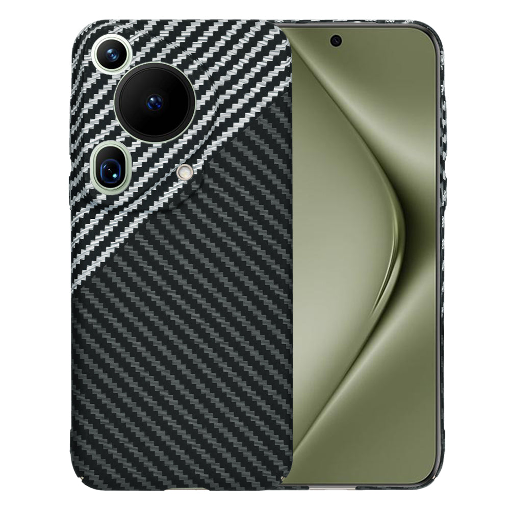 Kuori Huawei Pura 70 Ultra -puhelimelle, Techsuit, Carbonite FiberShell, Musta Harmaa