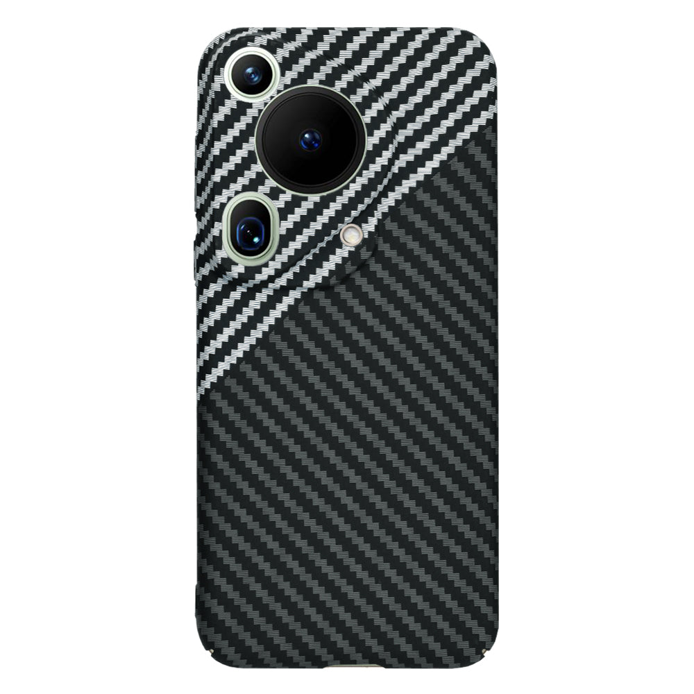 Kuori Huawei Pura 70 Ultra -puhelimelle, Techsuit, Carbonite FiberShell, Musta Harmaa
