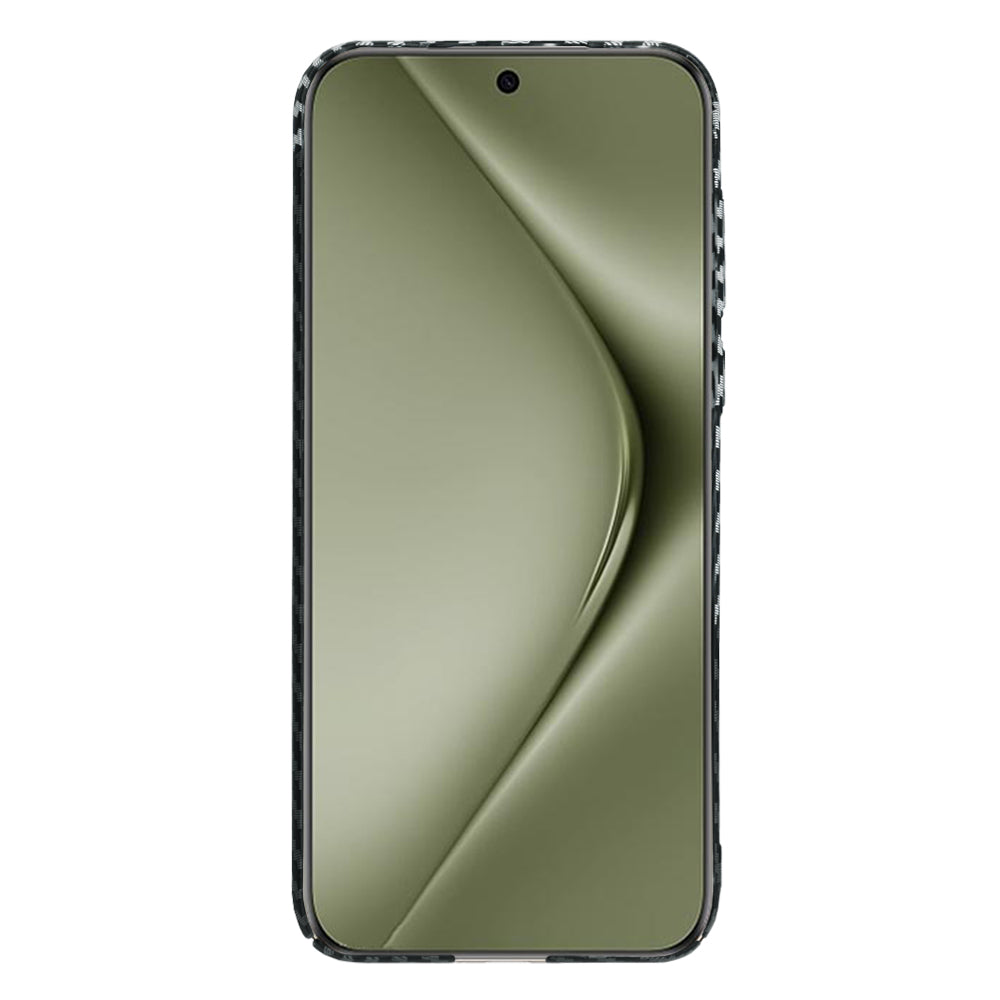 Kuori Huawei Pura 70 Ultra -puhelimelle, Techsuit, Carbonite FiberShell, Musta Harmaa