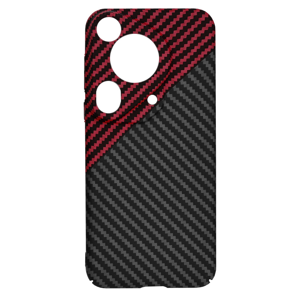 Kuori Huawei Pura 70 Ultralle, Techsuit, Carbonite FiberShell, Musta Punainen