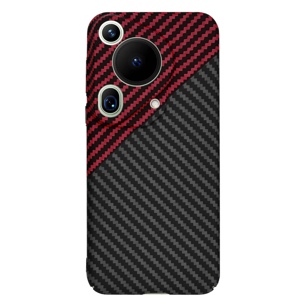 Kuori Huawei Pura 70 Ultralle, Techsuit, Carbonite FiberShell, Musta Punainen