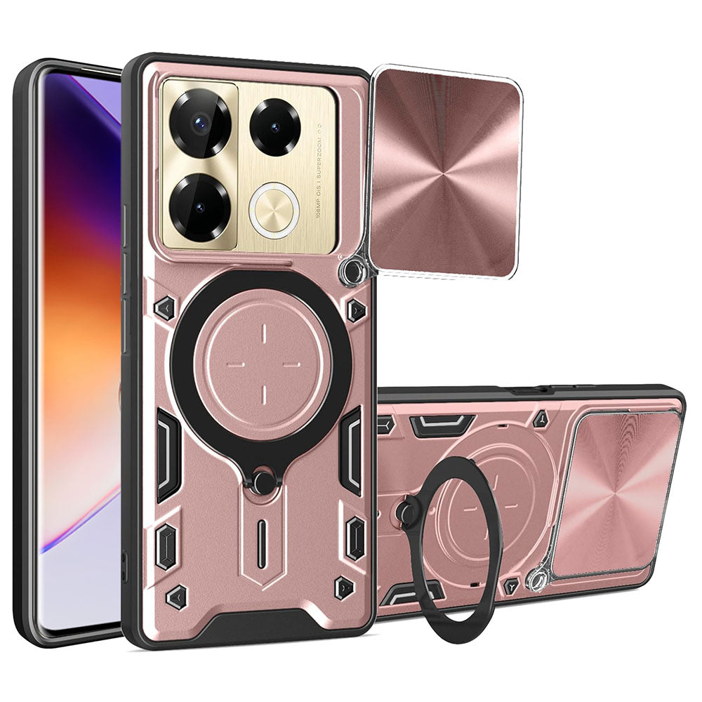 Kuori Infinix Note 40 Pro+:lle, Techsuit, CamGuard Pro, vaaleanpunakultainen