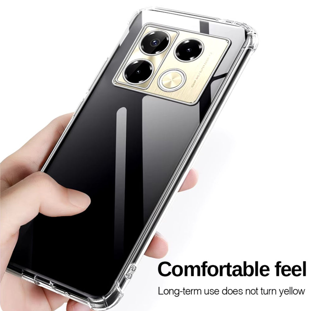 Kotelo Infinix Note 40 Pro+ varten, Techsuit, Iskunkestävä Läpinäkyvä, Läpinäkyvä