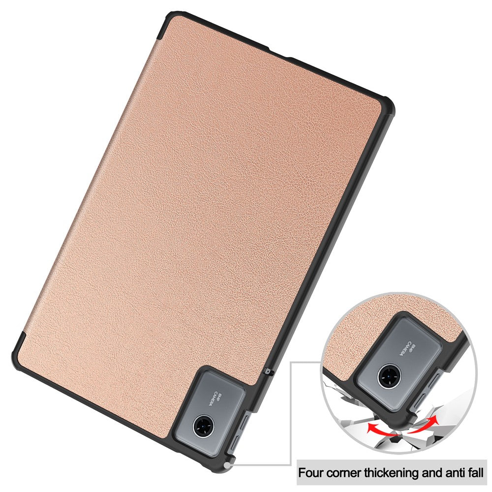 Kotelo Lenovo Idea Tab 11:lle, Techsuit, FoldPro, Kultainen Vaaleanpunainen