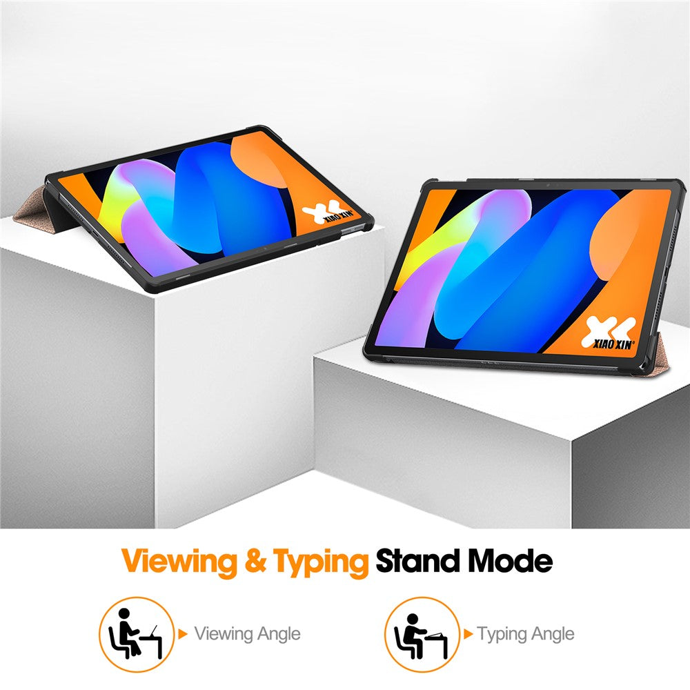 Kotelo Lenovo Idea Tab 11:lle, Techsuit, FoldPro, Kultainen Vaaleanpunainen