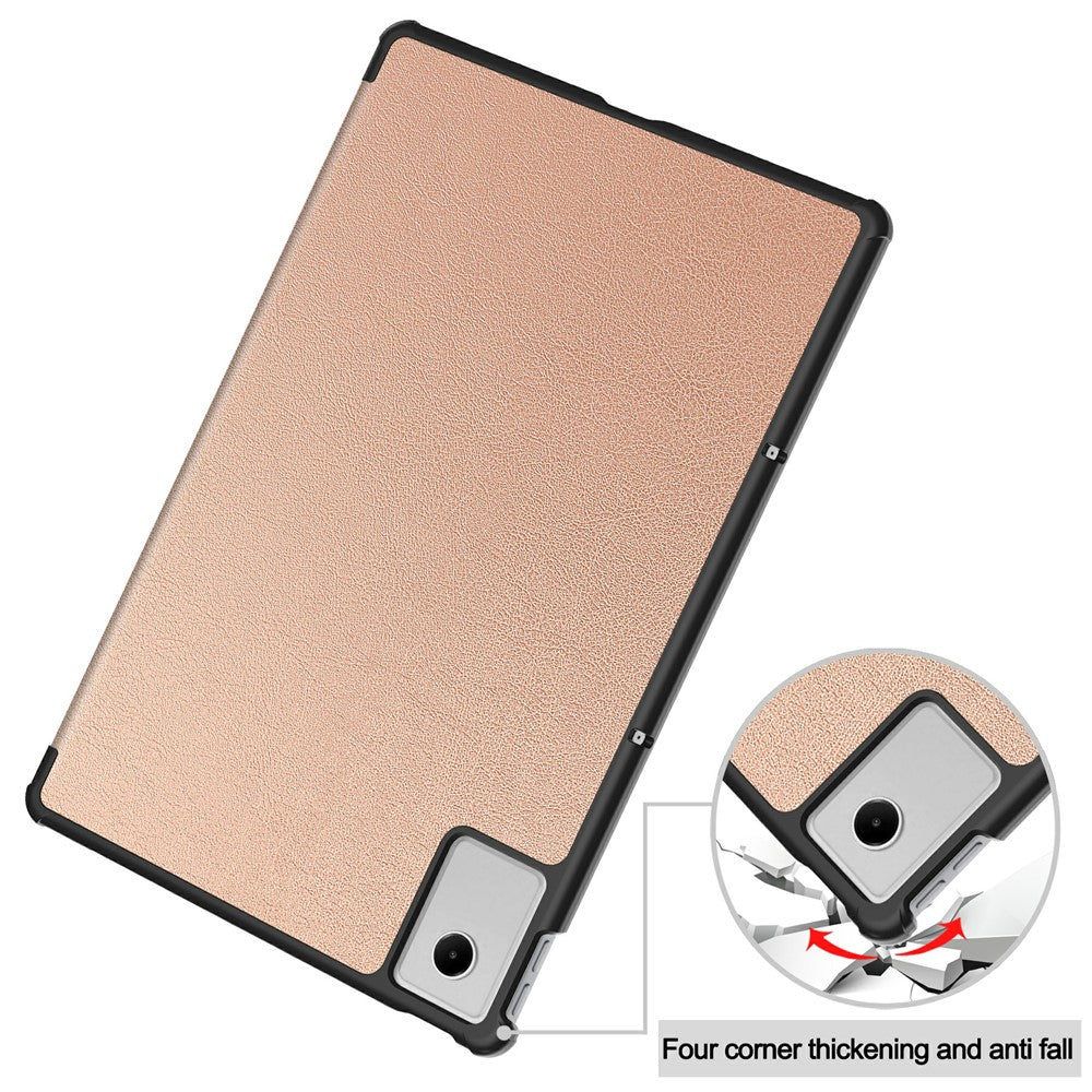 Kotelo Lenovo Idea Tab Plus, Techsuit, FoldPro, Kultainen Vaaleanpunainen