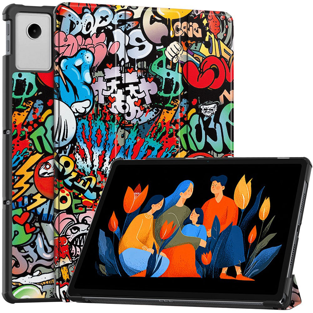 Kotelo Lenovo Idea Tab Plus -laitteelle, Techsuit, FoldPro Urban Vibe, Monivärinen