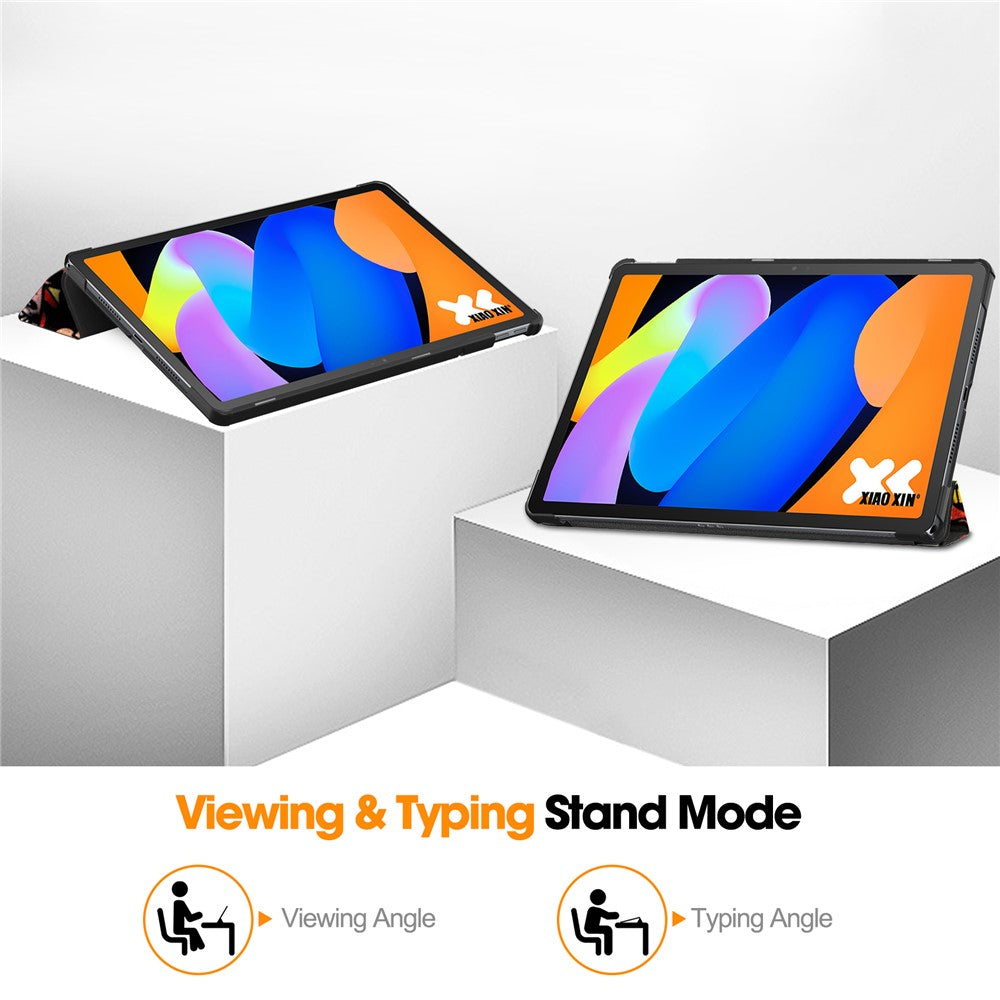 Kotelo Lenovo Idea Tab Plus -laitteelle, Techsuit, FoldPro Urban Vibe, Monivärinen