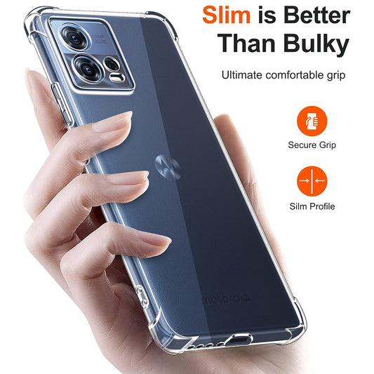 Suojakuori Motorola Edge 30 Fusionille, Techsuit, Iskunkestävä Kirkas, Läpinäkyvä