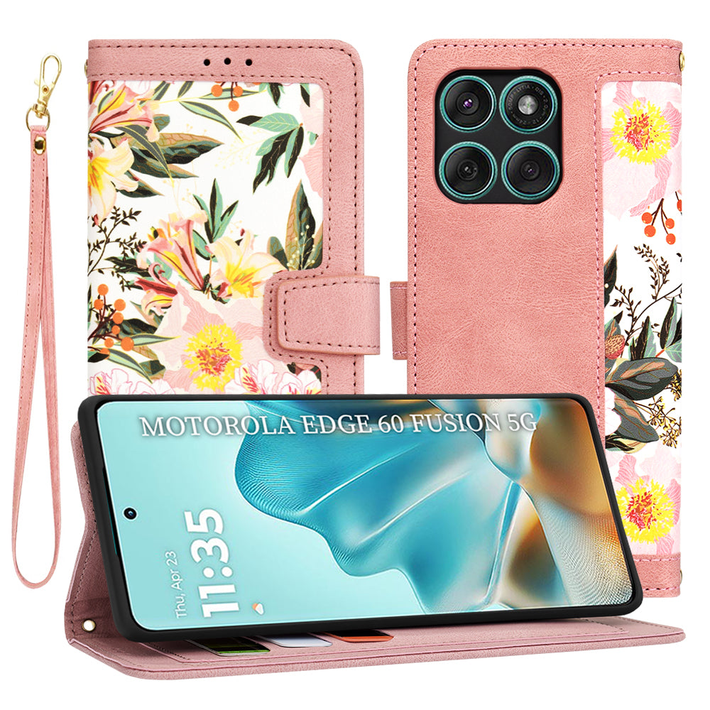 Kuori Motorola Edge 60 Fusion / Edge 60:lle, Techsuit, FlipCraft, Vaaleanpunainen