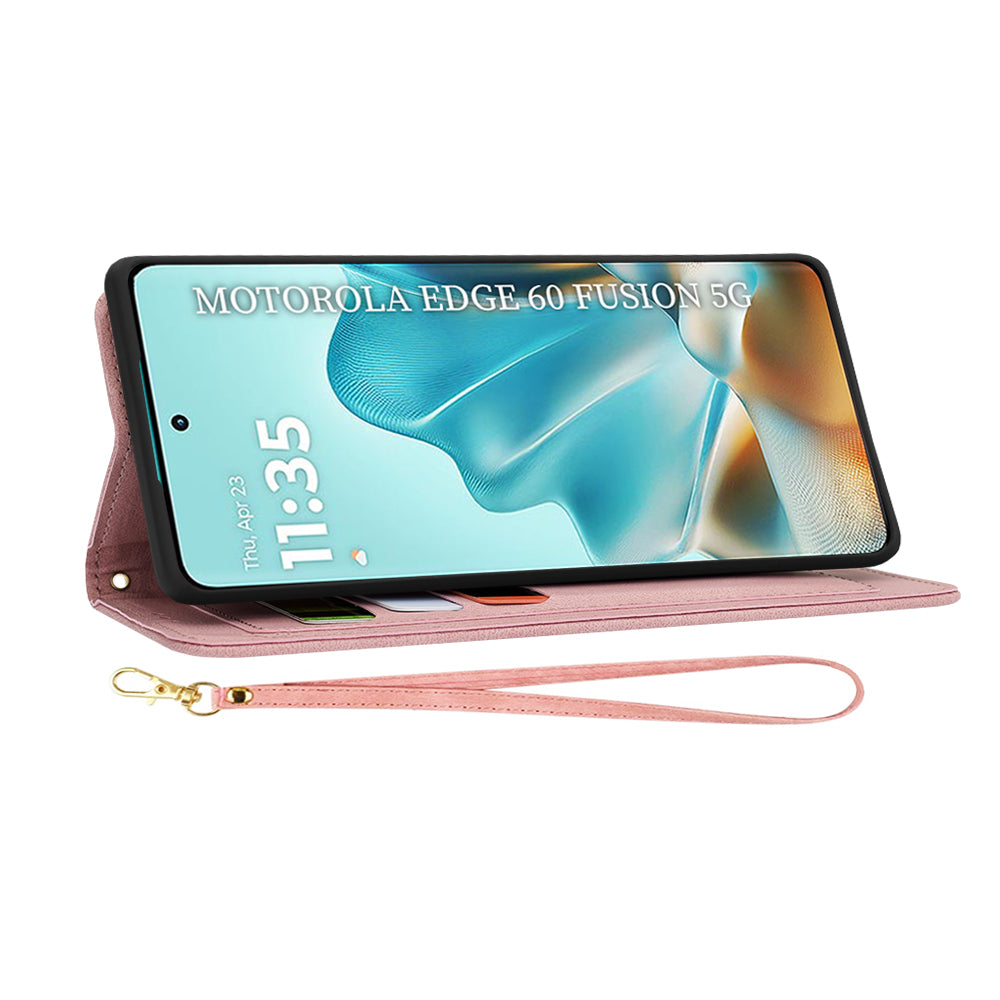 Kuori Motorola Edge 60 Fusion / Edge 60:lle, Techsuit, FlipCraft, Vaaleanpunainen