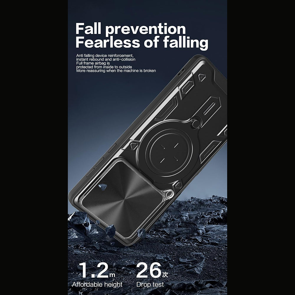 Suojakuori Motorola Edge 60 Pro:lle, Techsuit, CamGuard Pro, vaaleanpunakultainen