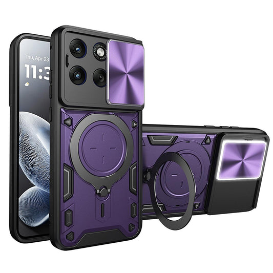 Suojakuori Motorola Edge 70 Fusionille, Techsuit, CamGuard Pro, Violetti